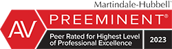 Martindale Hubbell AV Preeminent – Peer Rated for Highest Level of Professional Excellence